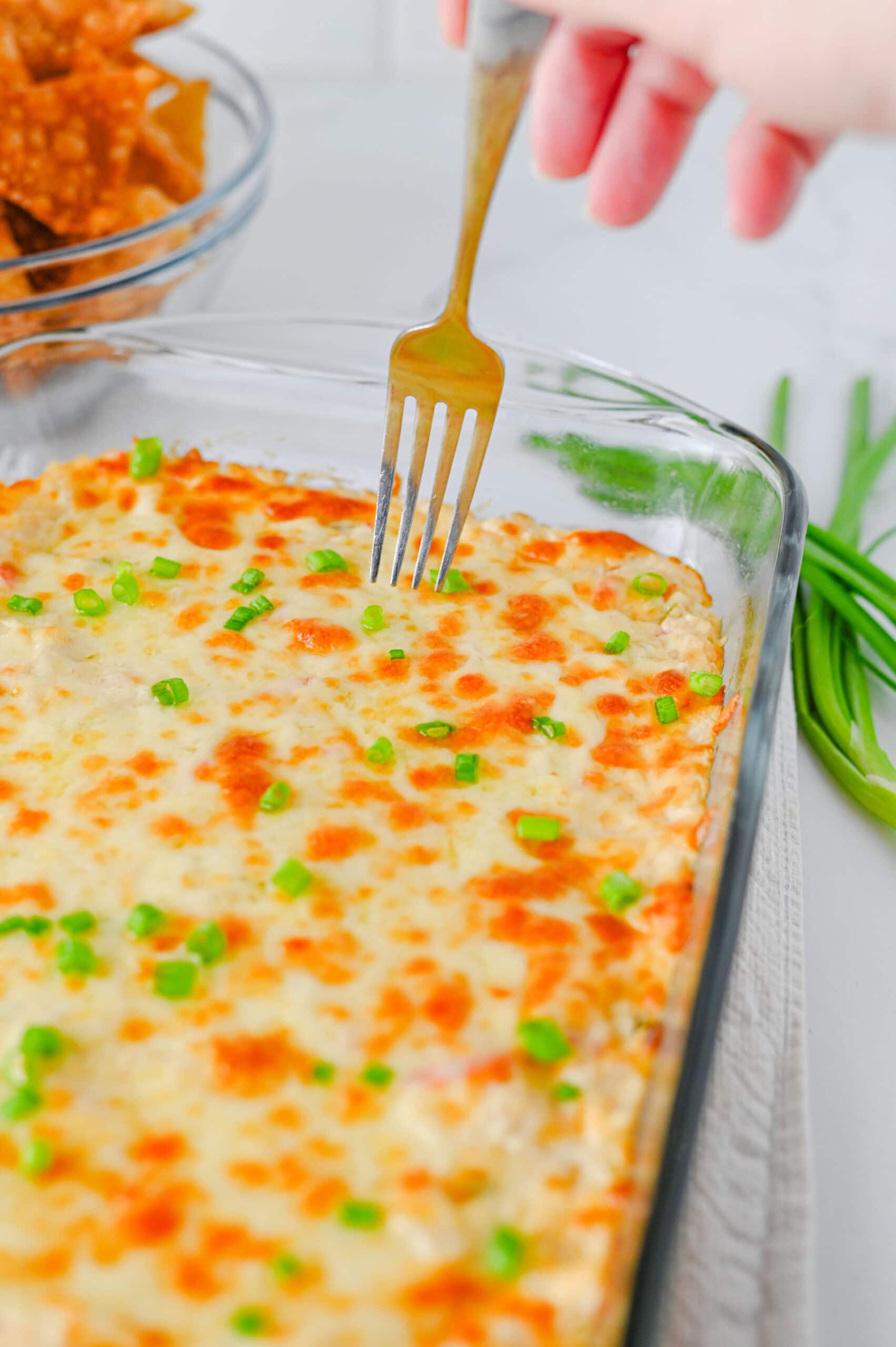Hot cheesy crab rangoon dip