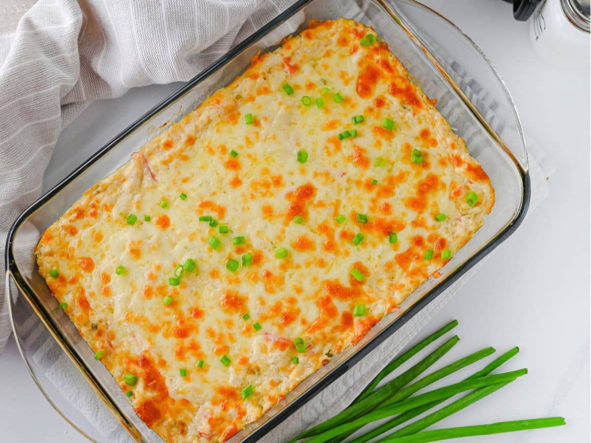 Oven baked crab rangoon dip