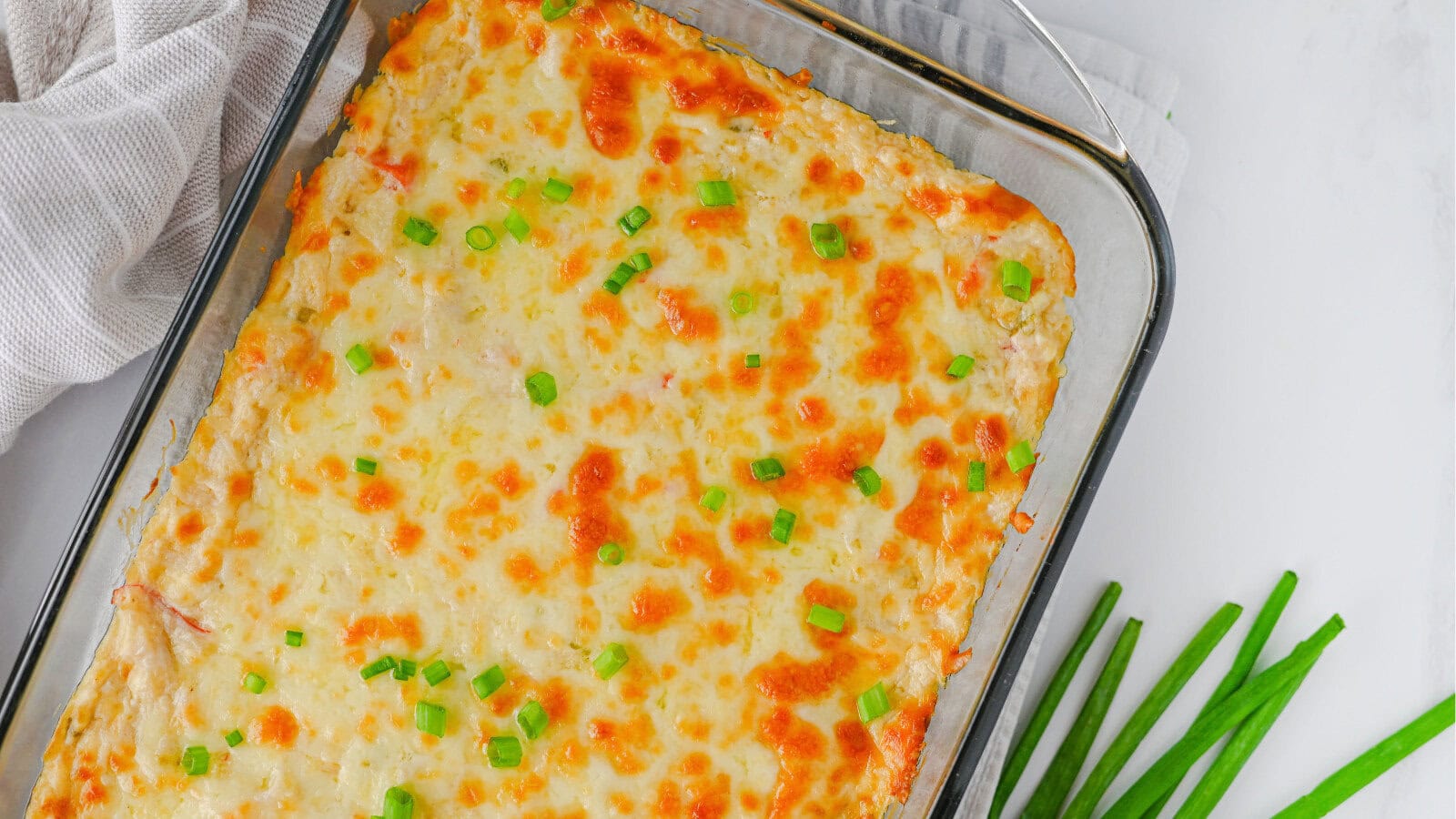 Creamy crab dip with melted cheese