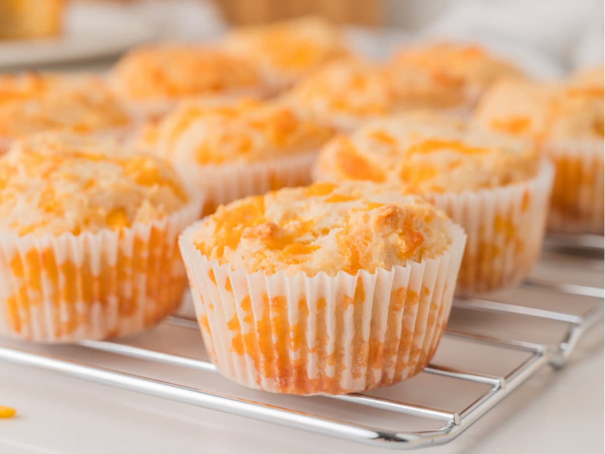 Easy cheesy muffins for snacks or brunch